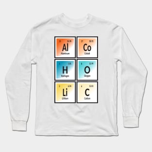 Alcoholic | Periodic Table of Elements Long Sleeve T-Shirt